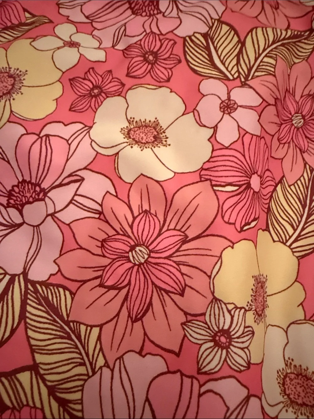 NWOT Xhilaration Pink Floral Lined Bikini Bottom‎ Size Medium